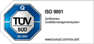TÜV SÜD ISO 9001 Zertifiziertes Qualitätsmanagement
