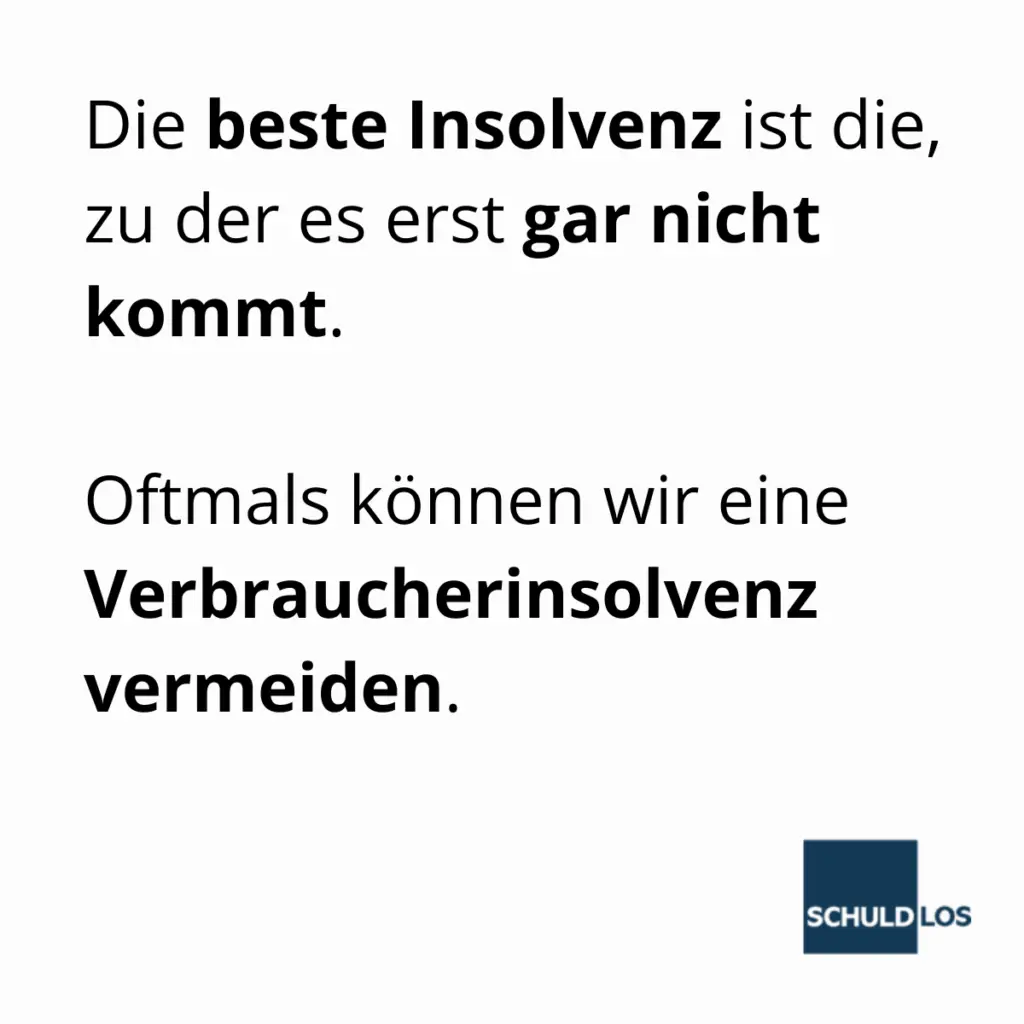 Verbraucherinsolvenz vermeiden Privatinsolvenz verhindern schuldlosDE
